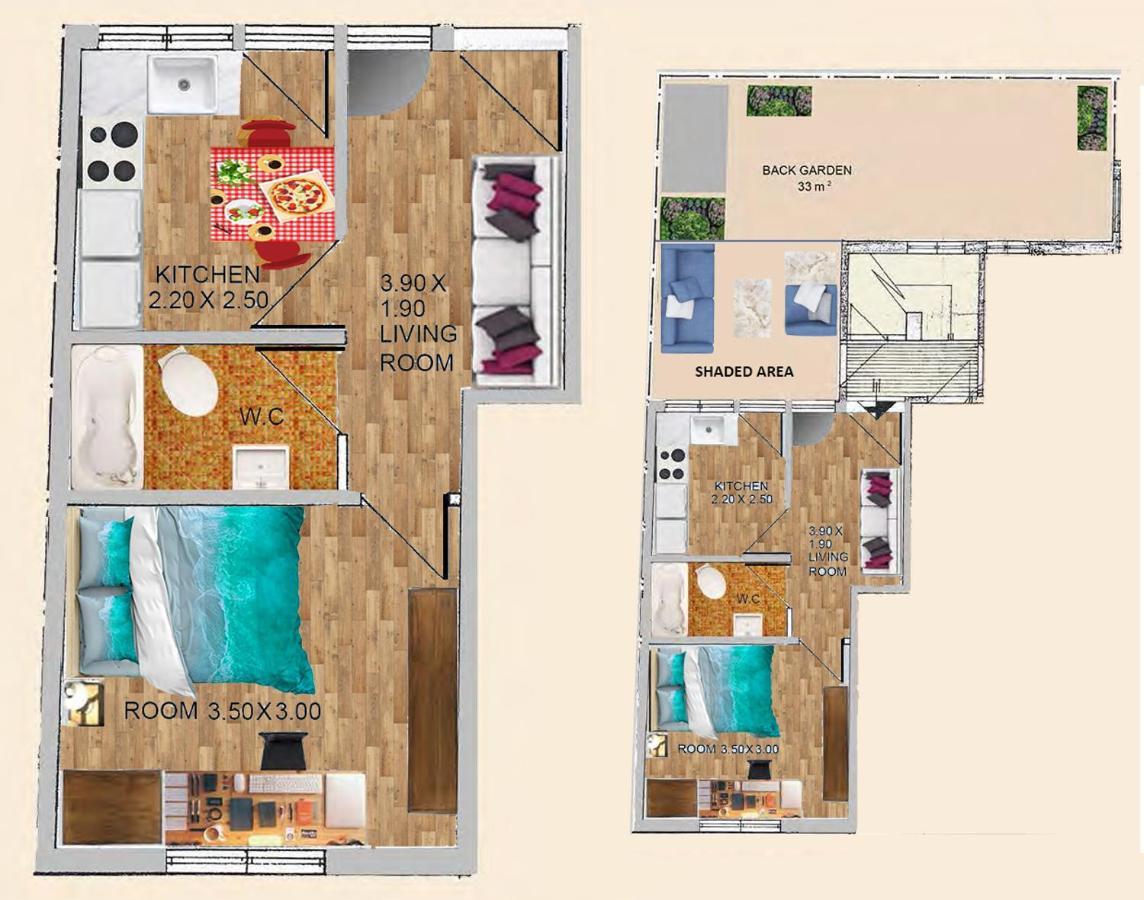 Studio Appartement Athene Buitenkant foto